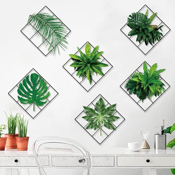 Ht92004 3D Green Plant Wall Sticker,