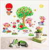 Strawberry girl creative cartoon wall stickerDM570107