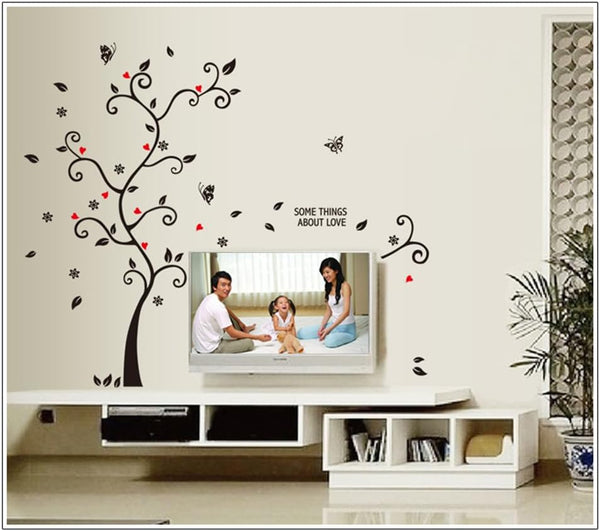 Ay6031 3D Wall Decals Family Trees DIY Wall Stickers with Quotes and Photo Frame for Home Decor Living Room