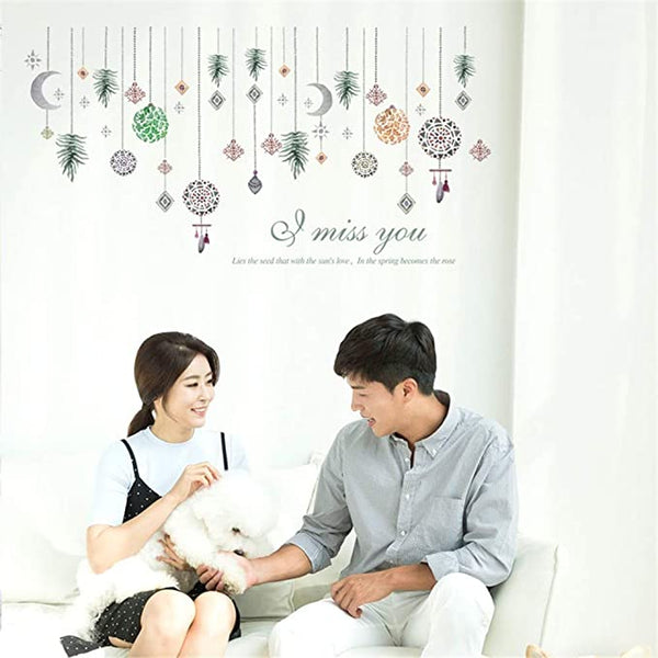 Wallsticker Sun Moon Mosaic Hanging Wallpaper Wall Sticker SK9311