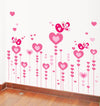 Love Pink Bird Wall Stickers AY9116 Aesthetic Children's Bedroom Wall Stickers