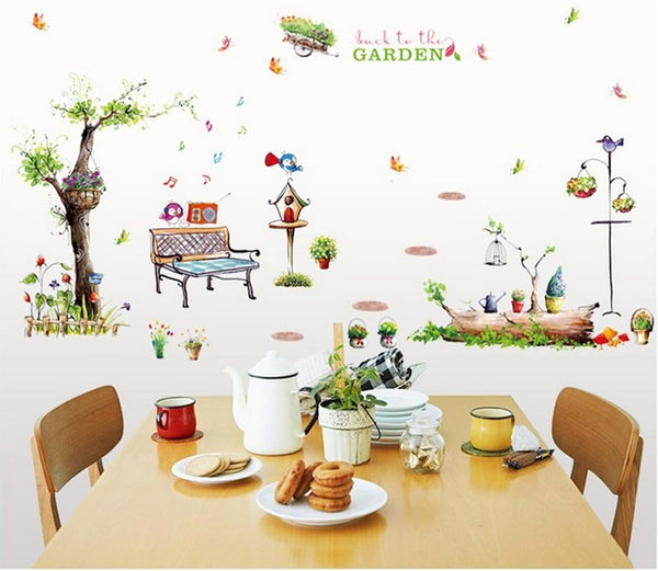 Top of Top Store - Decorative Wall Decal, Butterfly and Tree Design size 50x70 xls7093