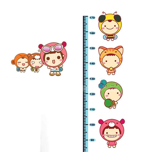 Home Removable Cartoon Height Chart Measure Decal Wall Sticker DIY size 50x70 xy8062