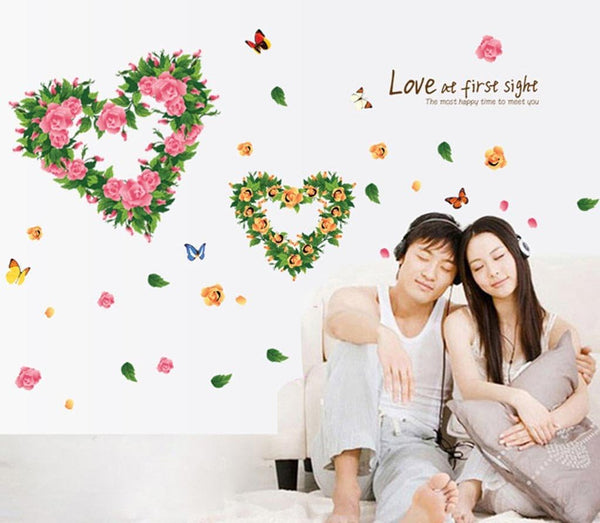 BIBITIME 2 Romantic Flower Hearts Meet 