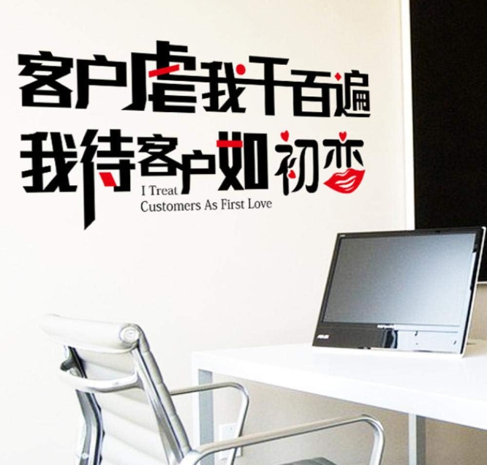 Ay6061Customers abuse me thousands of times, I treat customers like first love wall stickers