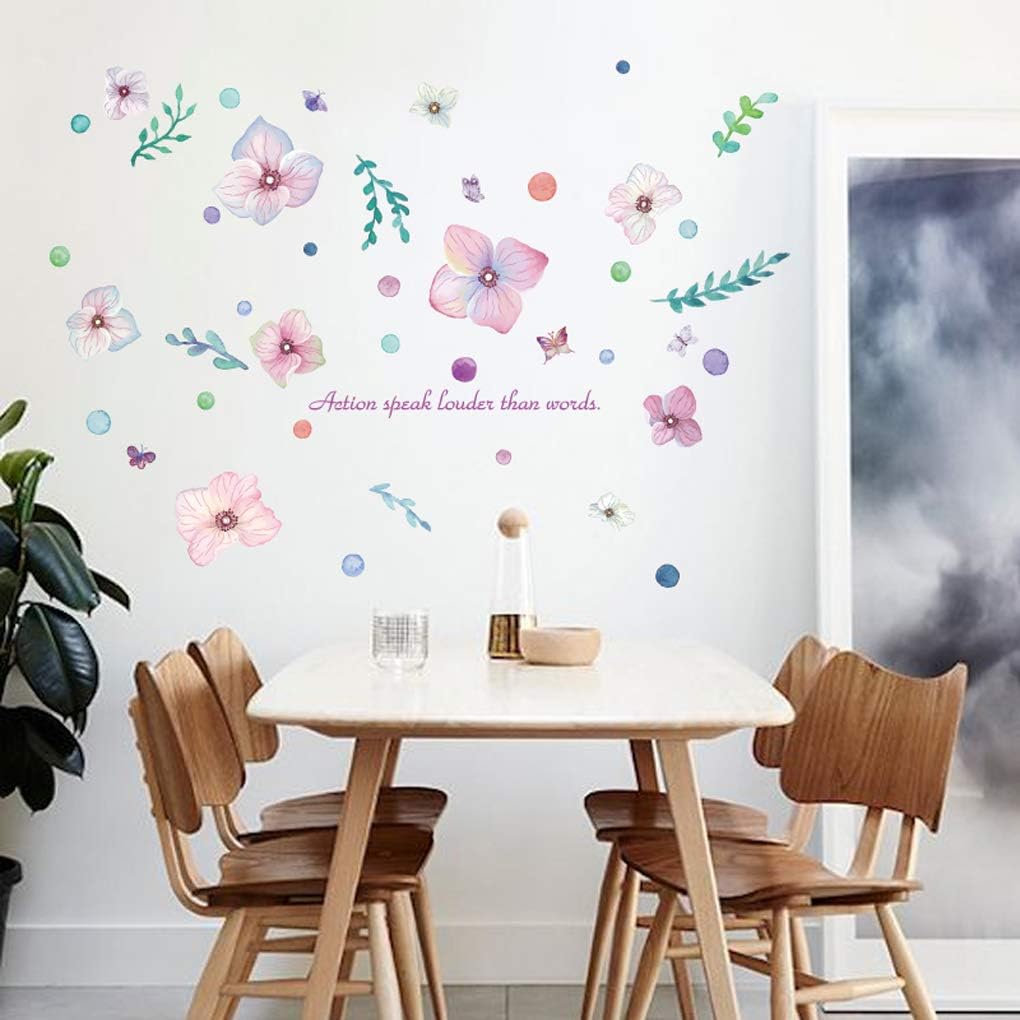 Sk7068 Beautiful Flowers Wall Stickers