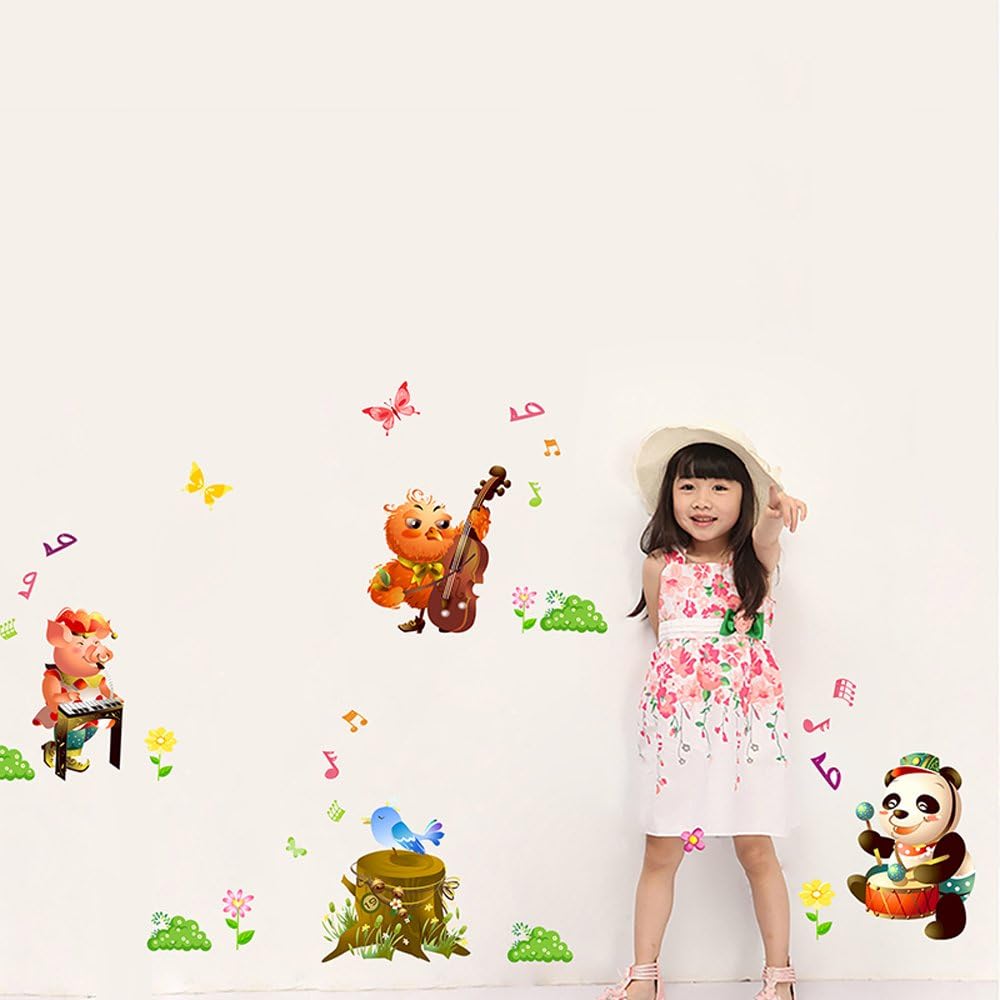 Panada Pig Bee Bird Animals Wall Stickers XL8079