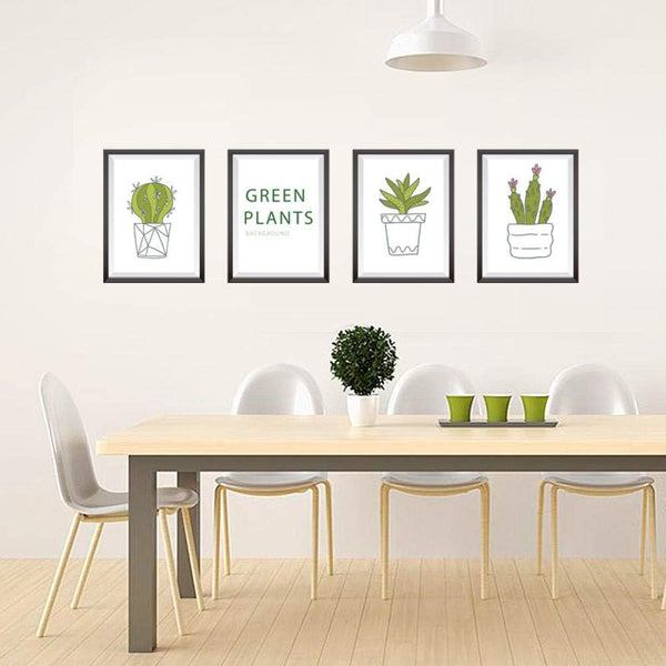 Decorazione Domestica Moderna Natura Morta Adesivo Da Parete Pianta Verde Soggiorno Camera Da Letto Studio Decorazione Murale Camera E Decorazione Della Casa, Murales Per Ufficio size 50x70 sk7089