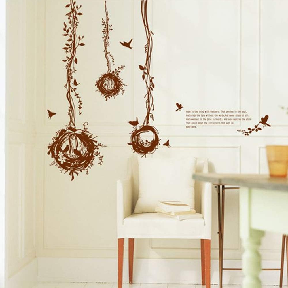 BEST OF BEST Bird Nest Tree Vine Wall Stickers Ay7026