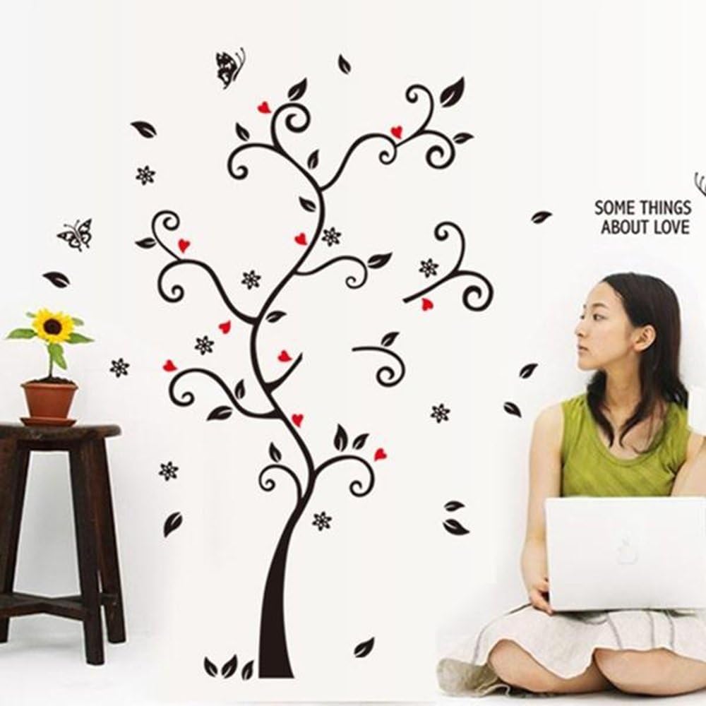 Ay6031 3D Wall Decals Family Trees DIY Wall Stickers with Quotes and Photo Frame for Home Decor Living Room