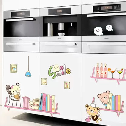 Ay7061  Wall Sticker Shelves Kids Room Decal Nursery Home Decor Removable Wall Poster PVC Wallpaper