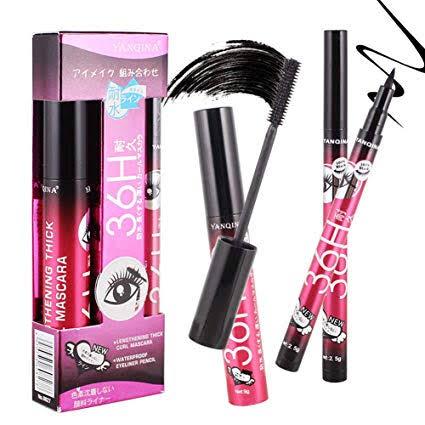 yanqina 36h liner mascara 2 in 1