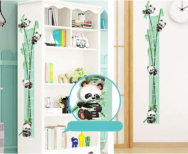 Pegatinas de Vinilo para Coche. Adhesivo de Pared con Tabla de Crecimiento for niños y niñas, póster Educativo de Pared for Accesorios de Dormitorio de guardería (Color : Panda) size 50x70 hm74012
