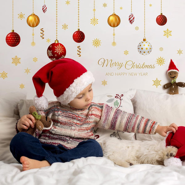 Christmas Series Stickers Home Decor Wall Sticker Glass Window Sticker Christmas Decorations for Home New Year Gift Xh6284 Size: 45x60