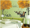 Park Roadside Tree, Chair, Street Lamp Decoration Stickers DF5073size60x90