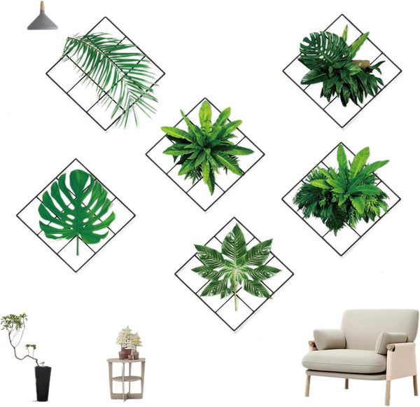 Ht92004 3D Green Plant Wall Sticker,