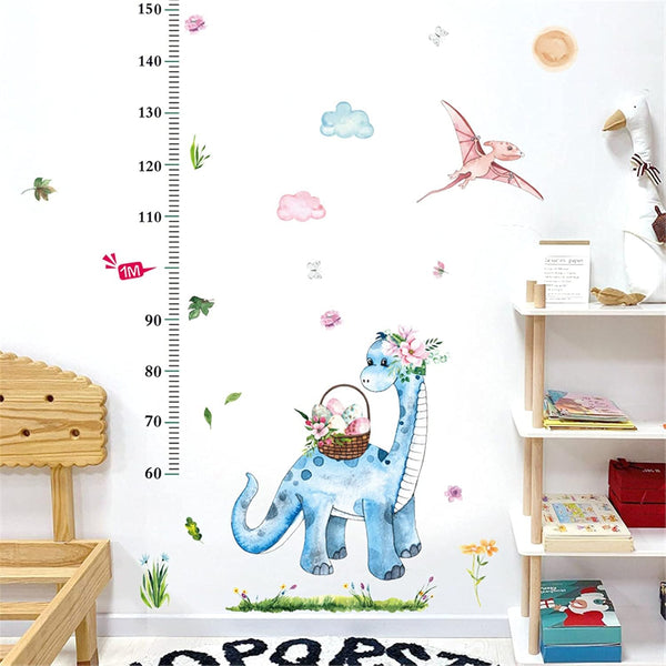 Sk7218 Ellis Kas Shooting Basketball Growth Chart for Kids,Height Chart Ruler Decor for Baby Nursery,Animals Cartoon Wall Stickers Perfect for Kids Nursery Bedroom Living Room