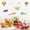 Jm6607 Wall Sticker For Kids Room Home Decoration Wall Decor Air Balloon Plane