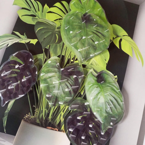 3D Aweosome flower Chinese Style Flower Classical Vase Wall Sticker