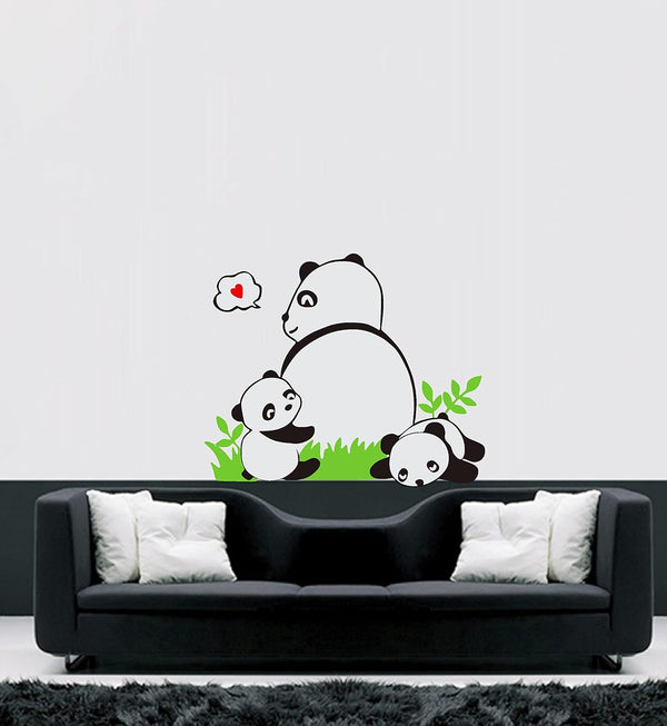 Jm8317 Panda Happy baby Pattern Removable Wall Stickers Decal Kids Home Decor USA