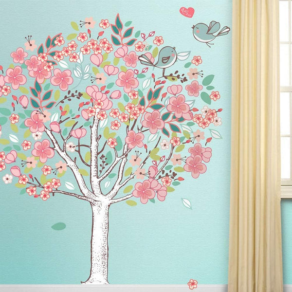 My Wonderful Walls Spring Love Tree Wall Mural Sticker Kit – Peel & Stick and Removable