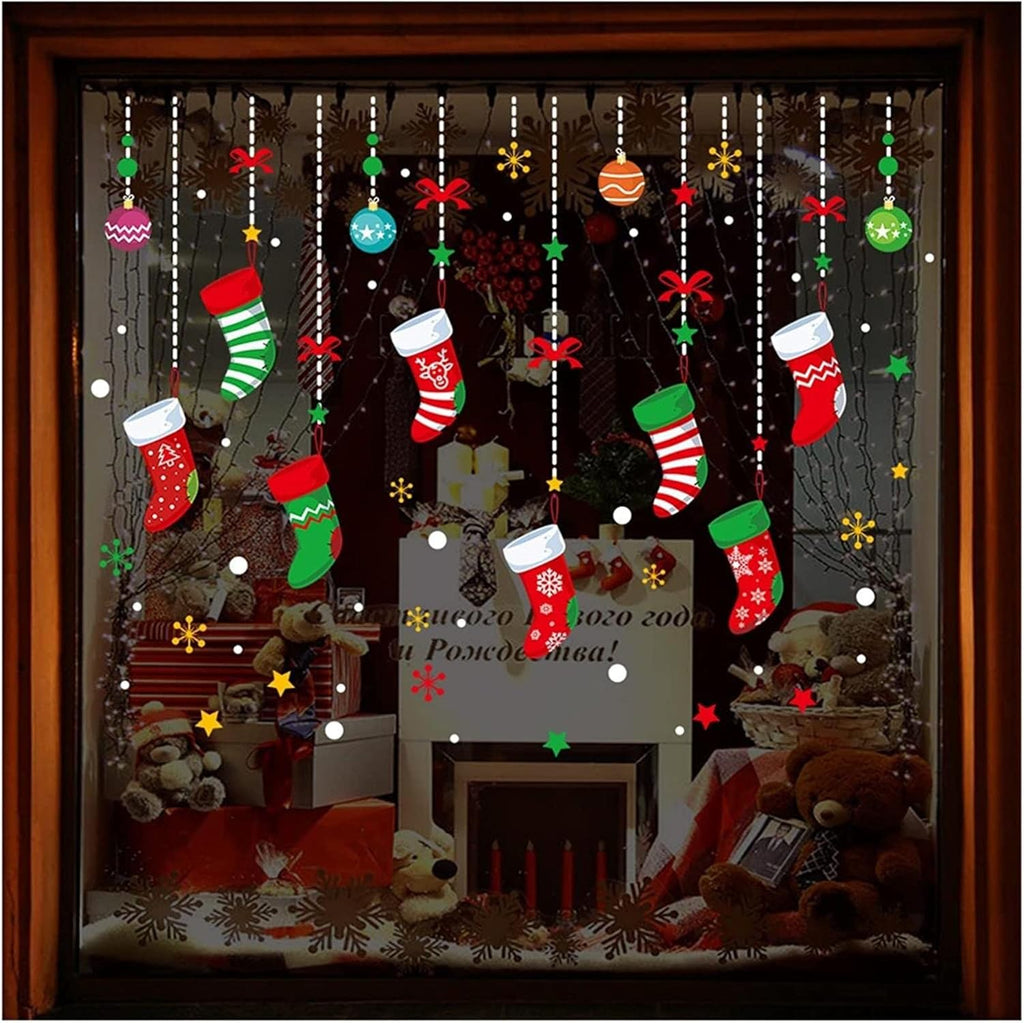 Wall Stickers-Christmas Stocking Ornaments XH6257