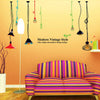 Fashion Modern Chandelier Colorful Light Removable Wall Sticker