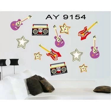 Ay9154 Obral stiker dinding wall sticker musik Ay9154 ukurkan 60x90cm di toko68-wallpaper | Tokopedia