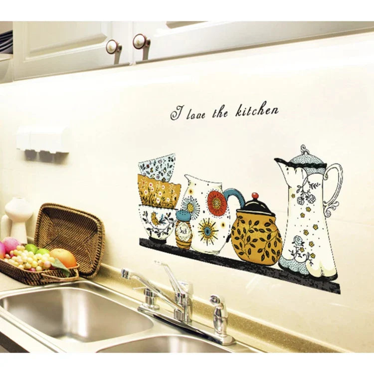 JAAMSO ROYALS Kitchen Transparent Oil Proof Sticker High Temperature Cooktop Tile Wall Sticker (30 CM x 90 CM)nc001