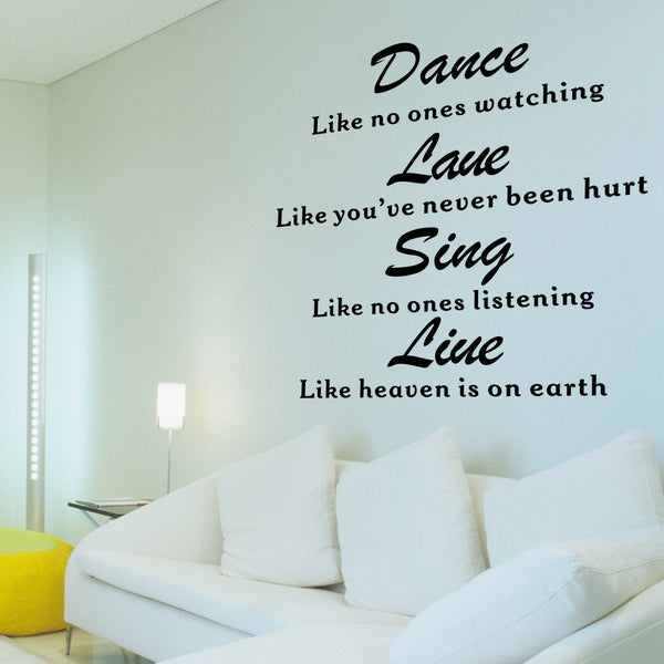 Generic English Sentences Pattern Household Removable Wall Sticker Wallpaper Decoration size 60x90  df5203