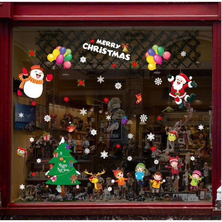 Decorative decal 69X90CM Merry Christmas SK9244