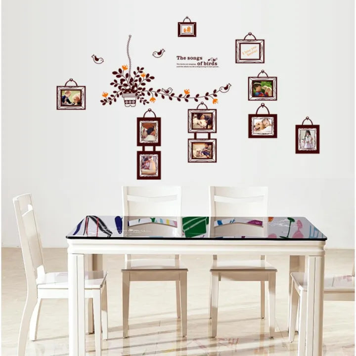 Birds Photo Frame Wall Sticker  size 60x90 xh501l
