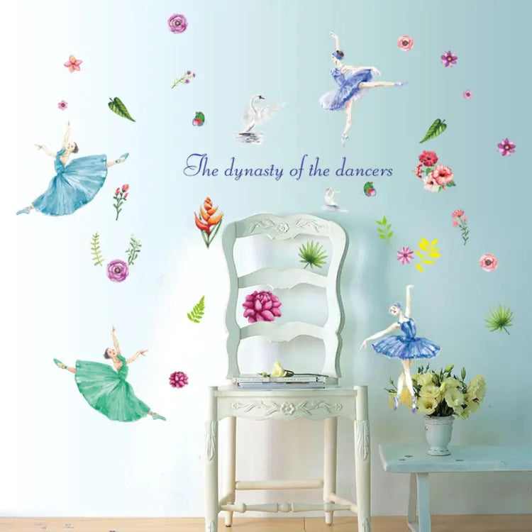 Creative girl room bedroom wall stickers