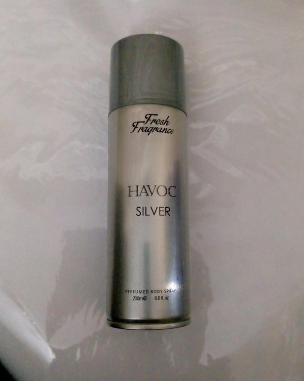 Havoc Silver For Men Eau De Perfumed spray 200ml hpsgyz9a-b