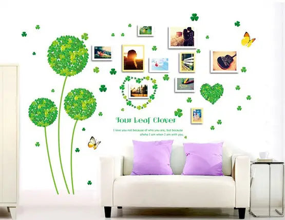 Product catalog Home goods, interior design Interior Stickers Interior wall sticker Four-leaf Clover (AY7147) Interior wall sticker Four-leaf Clover (AY7147)