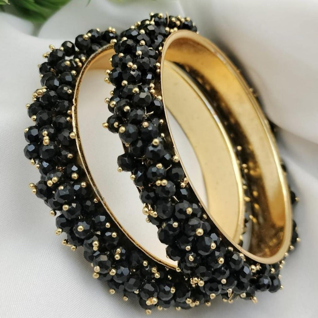 Fancy Pearls Design Bangles Set for Girls/Women