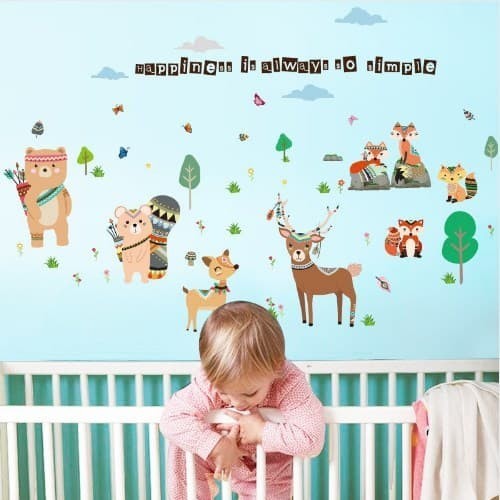 Sticker Dinding - Wallsticker 60X90 Kartun Hewan SK9205