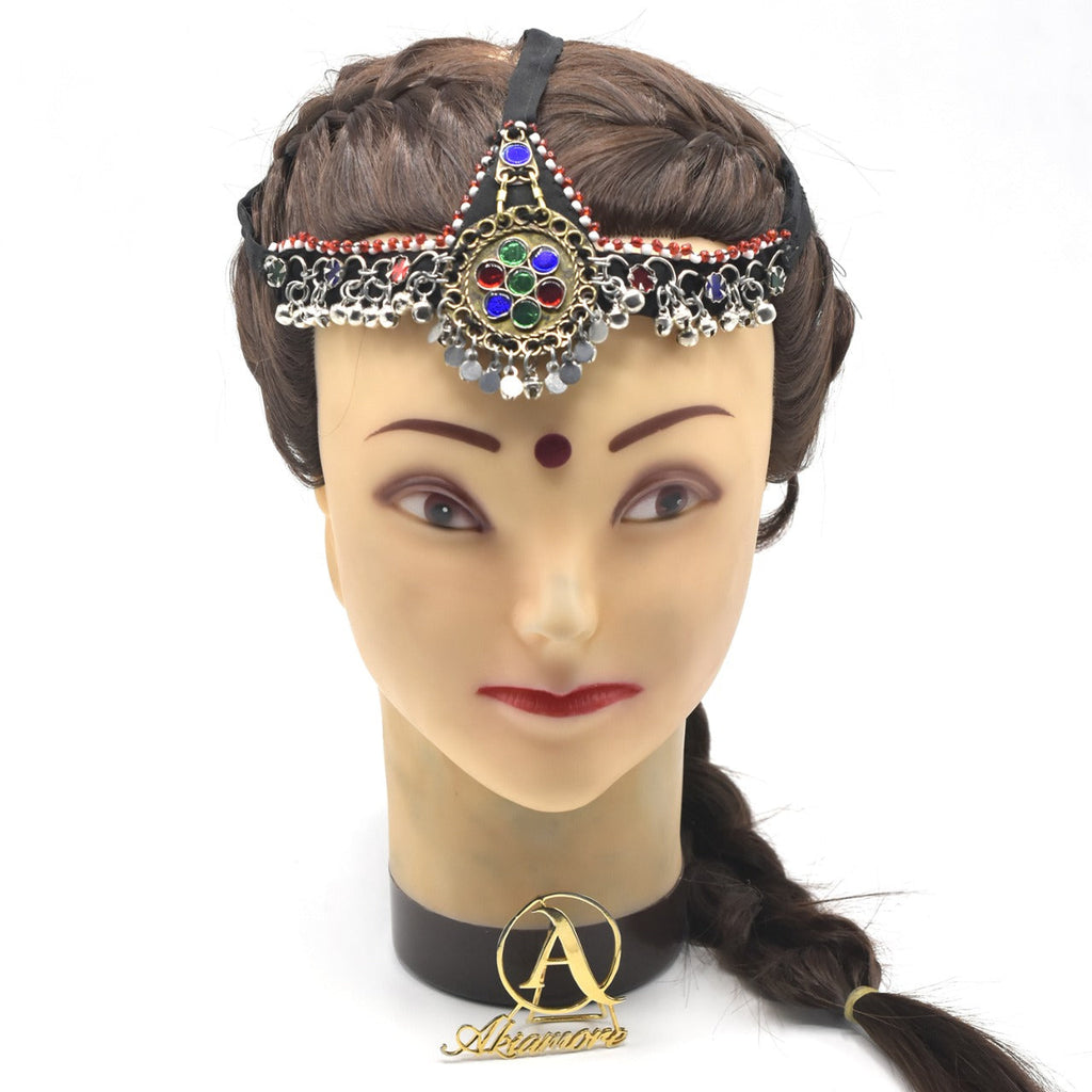 Afghan Kuchi Headpiece matha patti Tribal Head Piece Ethnic Dance Headdress mpsmmia5a-1