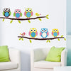 LM1403 Cartoon Children's Home Room Bedroom Decorative Cute Owl Animal Wall Sticker