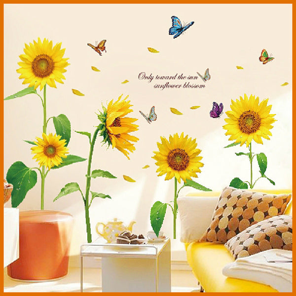 Interior Wall Sticker Sunflowers (AY9122)