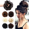 Fashion Women Wavy Curly Bun Synthetic Bud Hair Extension hefrbnd8b-1