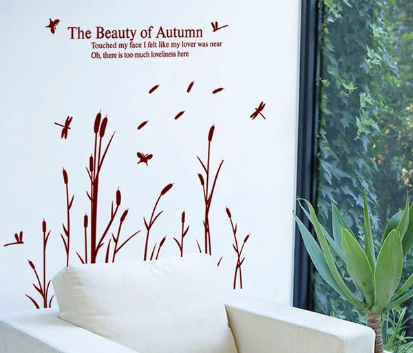 2024 New 3D Plant Removable  PVC Wall Stickers Home Decor Sticker