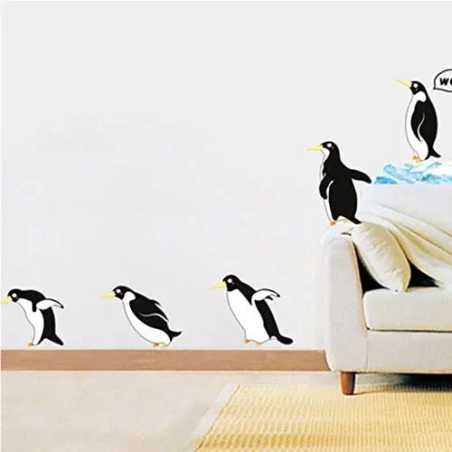 Penguin Pattern Wall Sticker for Kids Room ay1936