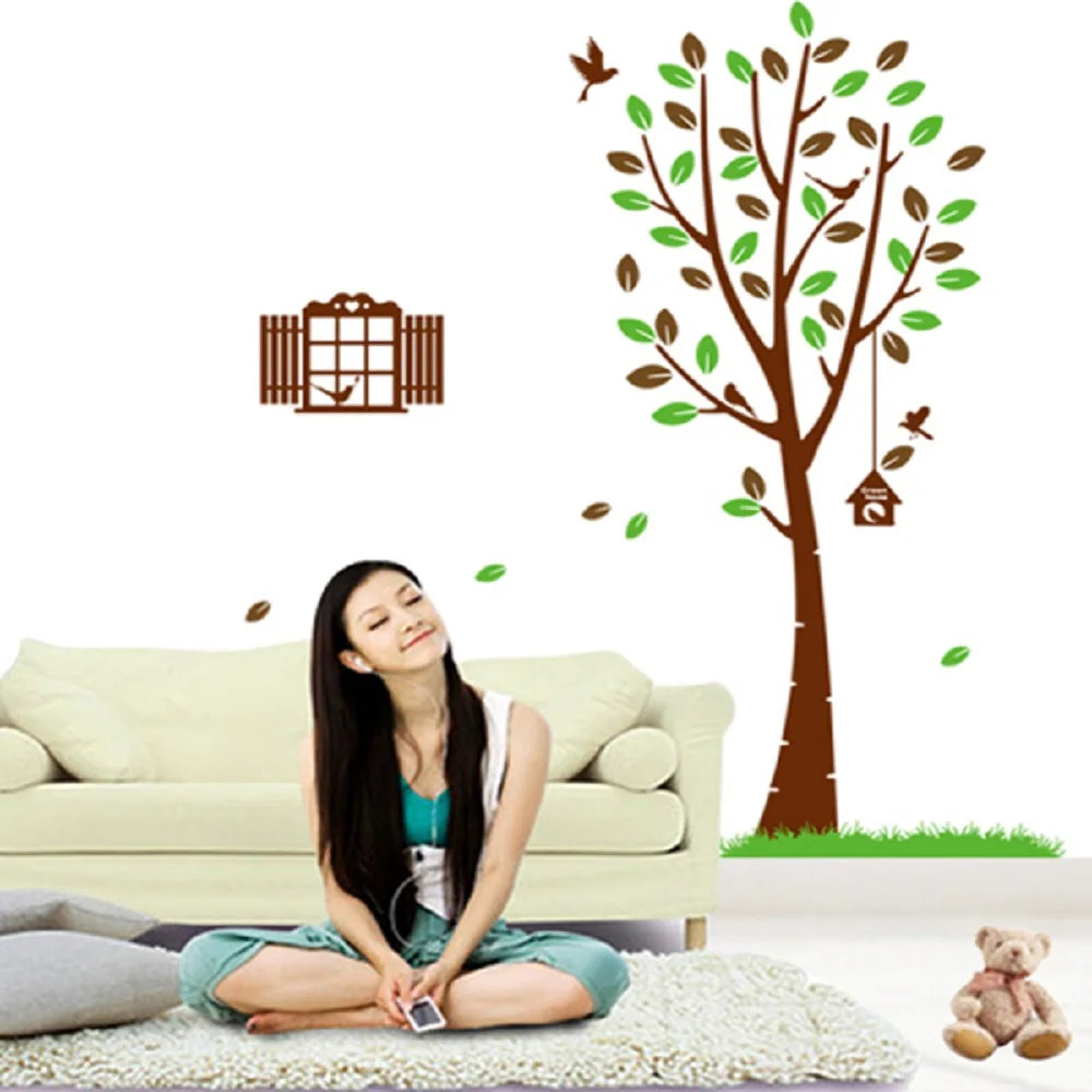 Flower Cane Sitting Room Background Can Remove Wall Sticker size ay90034