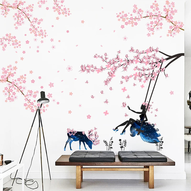 Charming Romantic Fairy Girl Wall Sticker zypa110