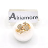 Women's Zircon Adjustable Rings Electroplate Gold Rose Golden Lovely Korean style Quality Fine Rings fgfrgdf1m-2