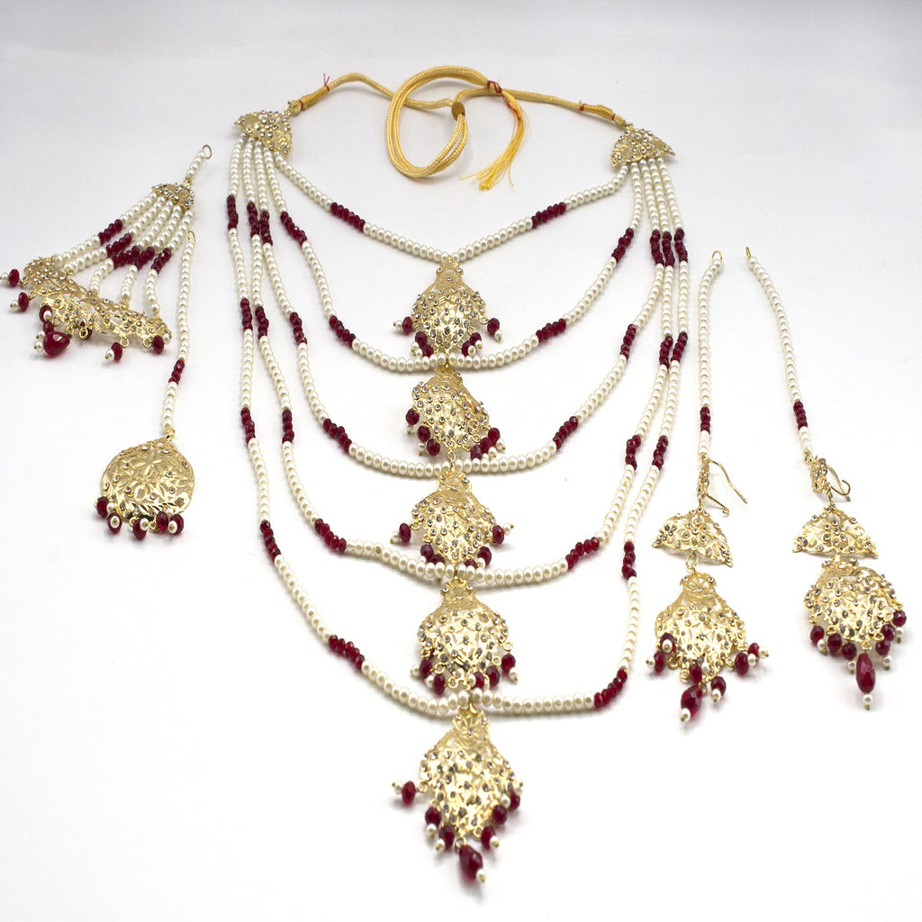 2021 New Manjous 5 Step with pearl bridal set For Women Fashion Jewellery jtfrpna1i-6