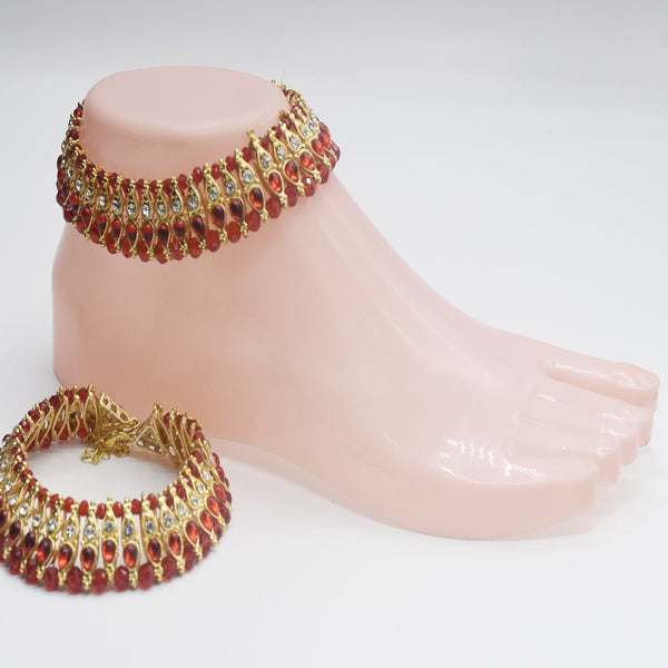 New Style Red Payal For Girls plfrrda2h-8