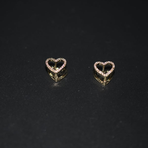Heart Earrings Fashion Jewelry Golden Plating Simulated Pearl Shiny Crystal Dangle Drop Earrings For Jewelry Gifts egfrgdb5g-5