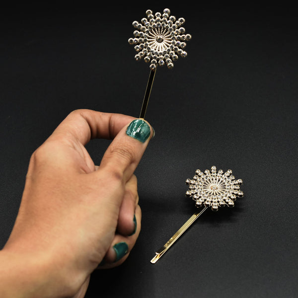 Fashion Shiny Crystal Rhinestone Hair Clips Hairpins Women Girls Geometric Metal Barrettes Pins Wedding Hair Accessories Jewelry Cpfrwdc4g-1